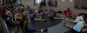 Cheerleaders attend clinics