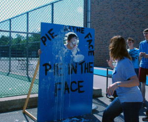 Pies fly through the sky for fundraiser