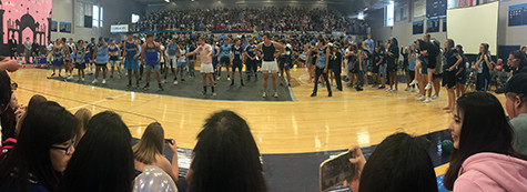 The Senior Dance. The dance was interesting. It was a mash up of plenty of songs. The first row of students were hype enough to get everybody's attention. Even though there were some confused faces, overall the dance was good. Congrats Class of 2016!