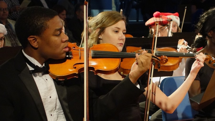 Orchestra moves venues to big success