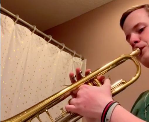 Dylan O’Donnell on trumpet