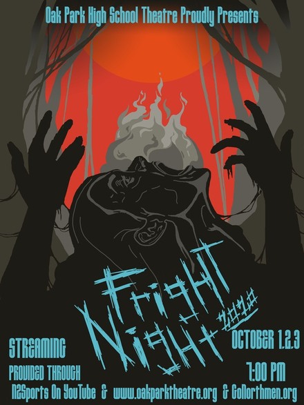 Promotional poster for OPHS theater department's Fright Night 2020