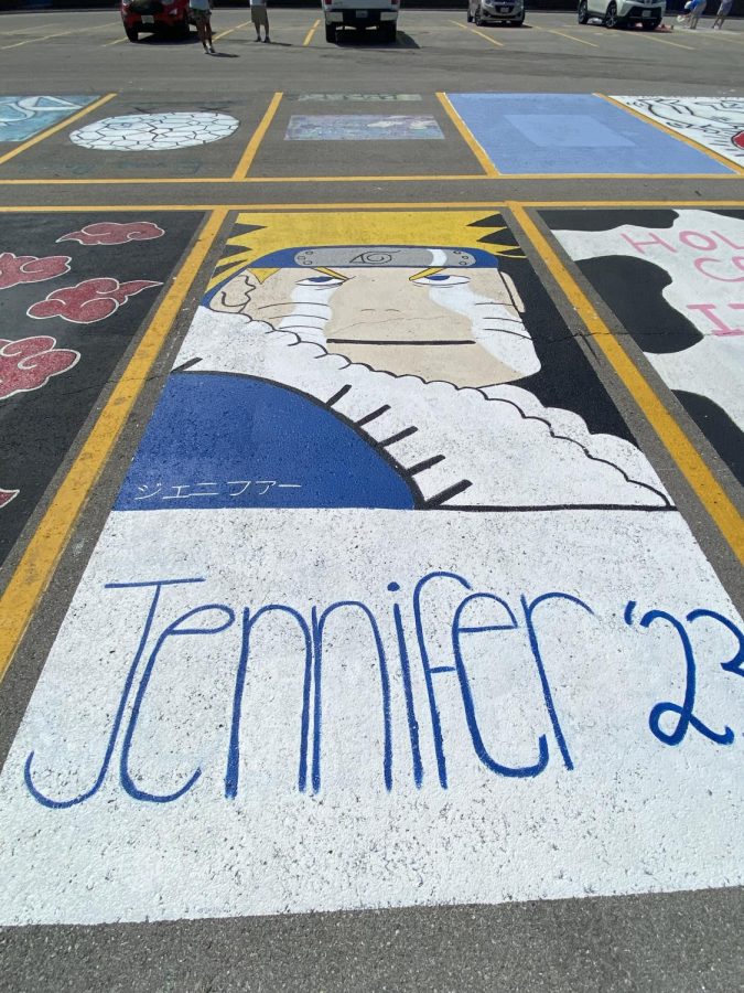 Senior Jennifer Vergaras parking spot.