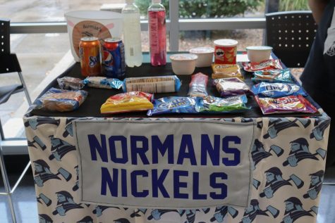 The Normans Nickels cart can be found at the bottom of the bottom of the main stairs during lunch of the last A day of each week.