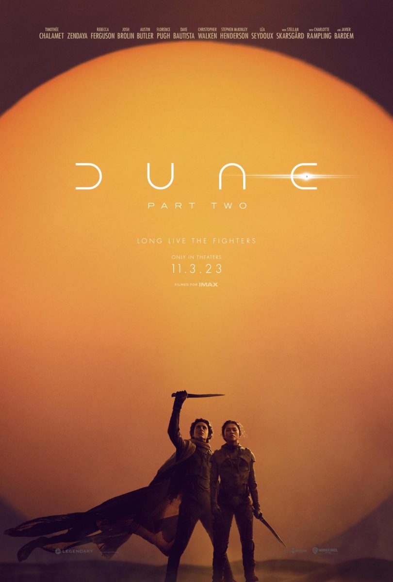 Dune: Part Two poster, courtesy of IMDb.  