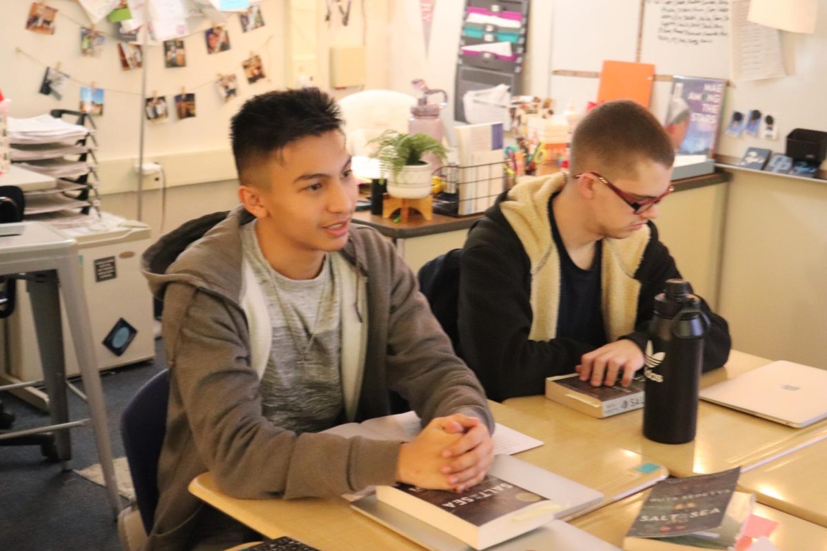 Students dive into history with “Salt to the Sea.” Alik, a member of the freshmen book club, shared, “this book really makes you feel the weight of history and the power of survival stories.” The club meets weekly to discuss themes of resilience and humanity in literature.