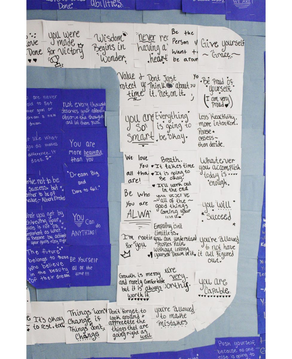 Empathy Club, a student-led club founded by junior Mylee Patrick, was made possible through leadership class efforts. “The students in the empathy club wanted to show more positivity around the school, the four billboards were a collaborative idea among them,” said sponsor Haley Cope. 