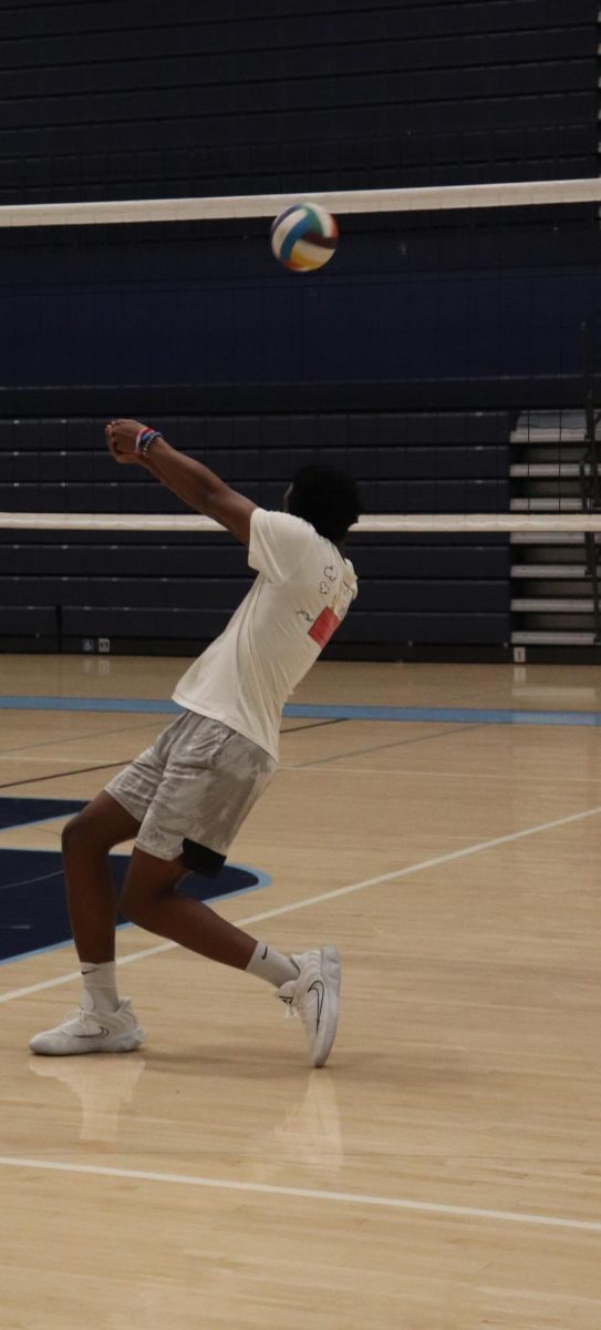 Here they were doing mini games where they did king of the court where they would play for 1 point to either stay go up or get kicked out from the game. “I was really trying to win; I wanted to show the coaches I could perform even with pressure and hard hits.” Derek Jones freshman