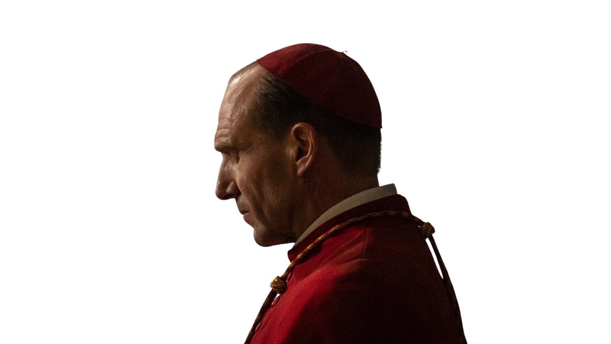 Ralph Fiennes in "Conclave" (2024) still courtesy of Philippe Antonello/Focus Features.